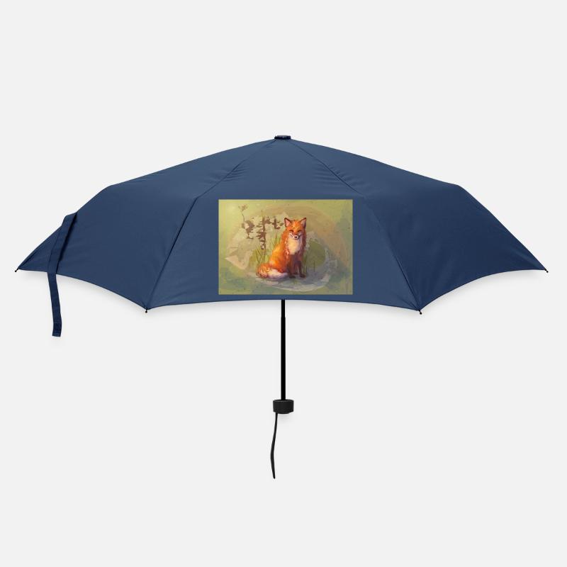 Renard d'automne - Parapluie standard - marine