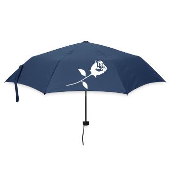 Une rose - Parapluie standard - marine - Devant