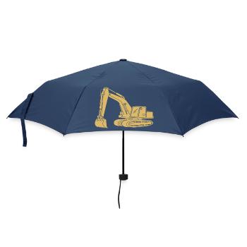 Silhouette de conducteur de pelle - Opérateur d’équipement de construction - Parapluie standard - marine - Devant