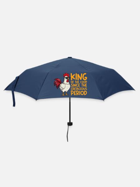 Farmer Rooster Flock Poultry Chicken - Regenschirm (klein) - Navy