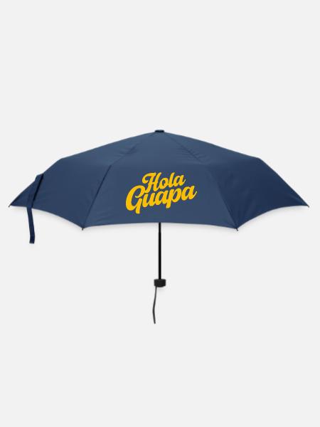 Hola Guapa - Minimalist Spanish Summer Vibes - Regenschirm (klein) - Navy