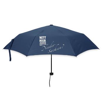 Nett hier. Aber waren Sie in NIEDERSACHSEN ? - Regenschirm (klein) - Navy - Vorne