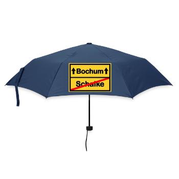 Bochum Aufstieg Schalke - Regenschirm (klein) - Navy - Vorne