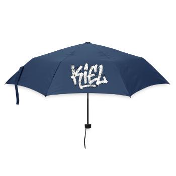 Kiel Graffiti Oldschool Hip Hop - Regenschirm (klein) - Navy - Vorne