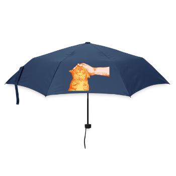THE HAPPY CAT - Umbrella (small) - navy - Front