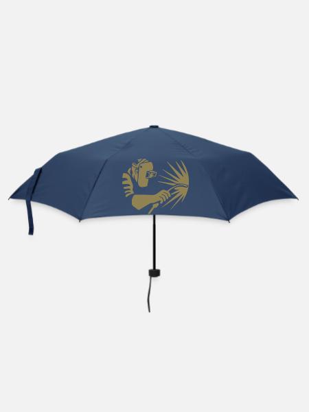 Schweißer Design Schweißer Geschenkideen - Regenschirm (klein) - Navy