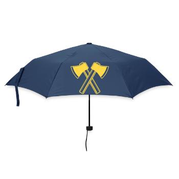 Axe Axes Bûcheron Forestier - Parapluie standard - marine - Devant