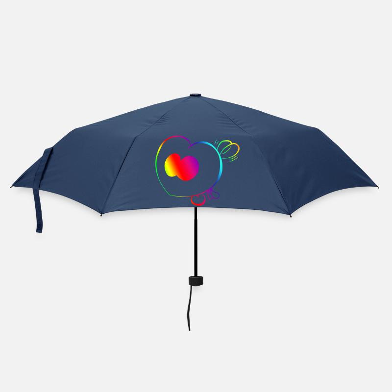 Trickster Yum Rainbow - Regenschirm (klein) - Navy