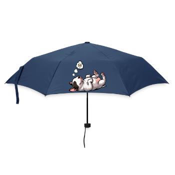 Miniatur Bullterrier Bully Bullterrierbesitzer - Regenschirm (klein) - Navy - Vorne
