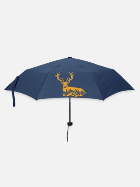 Hirsch - Regenschirm (klein) - Navy