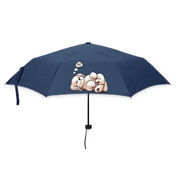 Bolonka Zwetna Bolonkabesitzer Bolonkaliebhaber - Regenschirm (klein) - Navy - Vorne