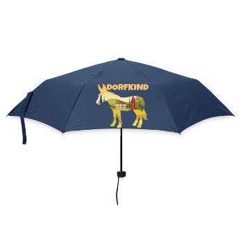 Esel Dorfkind Bauer Landwirt - Regenschirm (klein) - Navy - Vorne