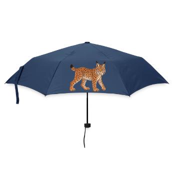 Luchs - Regenschirm (klein) - Navy - Vorne