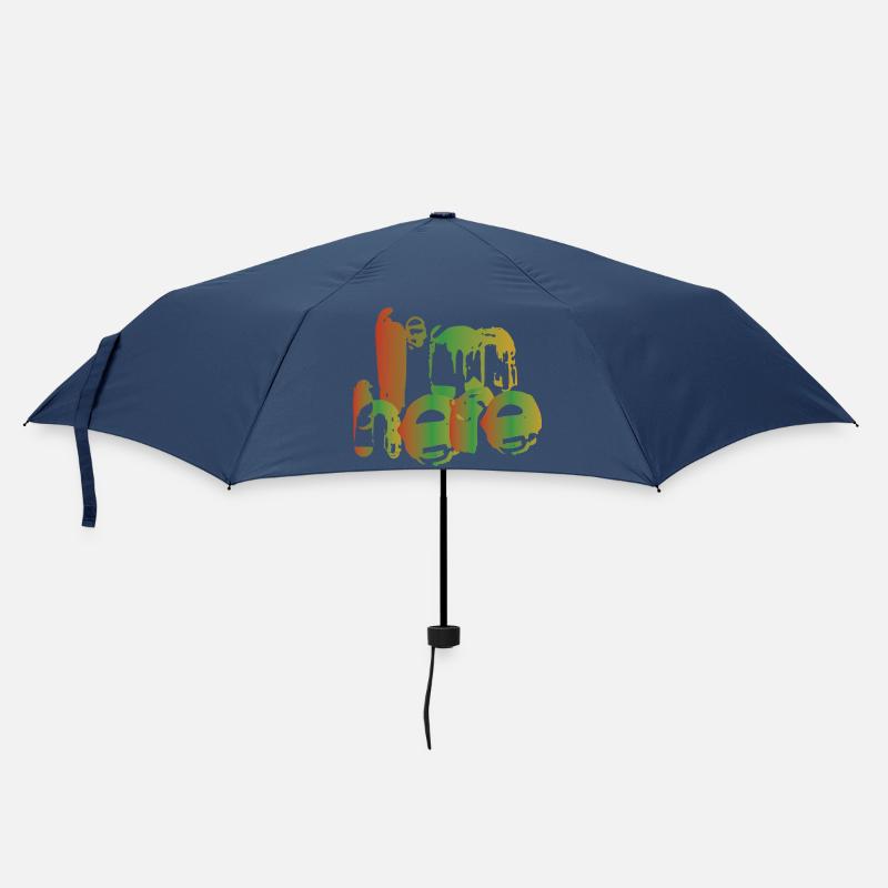 I'm here - Umbrella (small) - navy