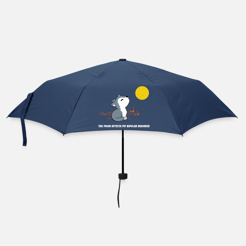 La lune affecte mon trouble bipolaire - Parapluie standard - marine