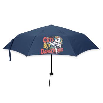Karaté licorne mignon mais dangereux - Parapluie standard - marine - Devant
