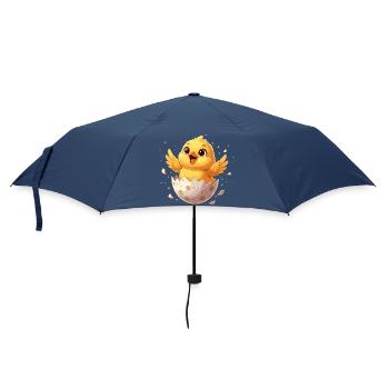 Chicks from the Egg – Happy Departure - Umbrella (small) - navy - Front