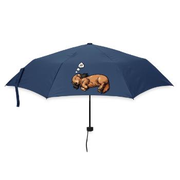 Long-haired Dachshund Dachshund Holder Dachshund Tekkel - Umbrella (small) - navy - Front