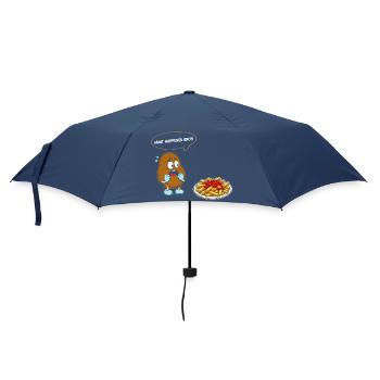 What happened bro?! Fritten Pommes French fries - Regenschirm (klein) - Navy - Vorne