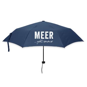 Meer geht immer - Regenschirm (klein) - Navy - Vorne