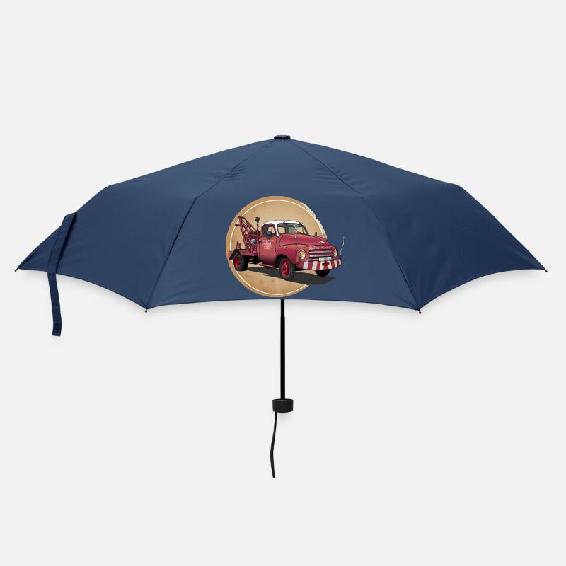 Abschleppwagen Oldtimer - Regenschirm (klein) - Navy