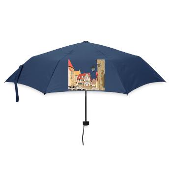 Altdorf près de Nuremberg, vieille ville, Bavière, dessin - Parapluie standard - marine - Devant