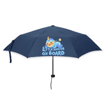 Niedliches Babymonster  - Regenschirm (klein) - Navy - Vorne