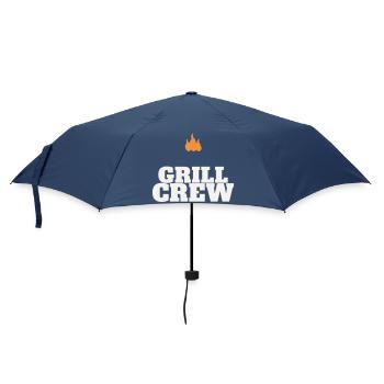 Équipe de grillage barbecue grillé Grill Master Team Fête des pères - Parapluie standard - marine - Devant