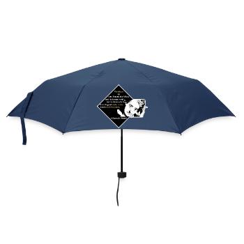 Hannah Arendt: Weisheit ist eine Tugend des Alter - Regenschirm (klein) - Navy - Vorne