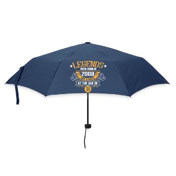 18th Birthday Vintage 2008 Legends Vintage - Umbrella (small) - navy - Front