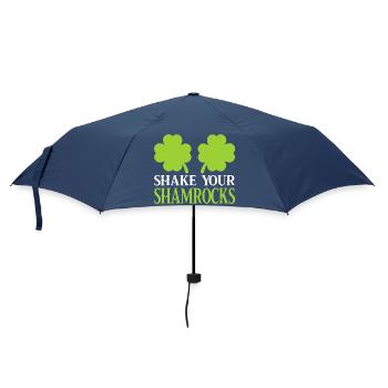 Shamrock Shake Motif - Umbrella (small) - navy - Front