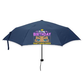 Sternzeichen Schütze - Regenschirm (klein) - Navy - Vorne