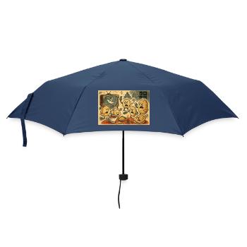 Rébellion à la télévision en soirée - Parapluie standard - marine - Devant