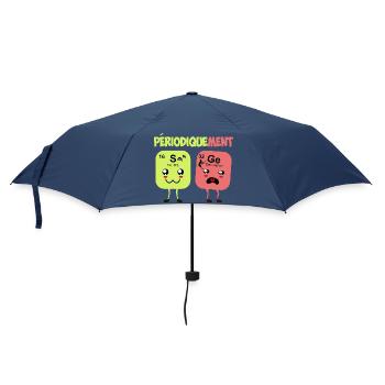 Periodically Wise Humor Periodic Table - Umbrella (small) - navy - Front