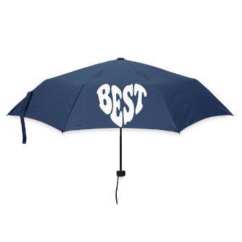 Best (friend / partner) Heart - Customizable color - Umbrella (small) - navy - Front