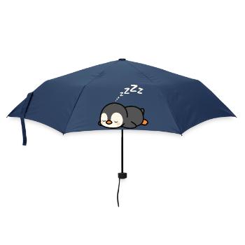 Mignonne sieste de pingouin - Parapluie standard - marine - Devant