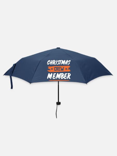 Christmas Crew - Regenschirm (klein) - Navy