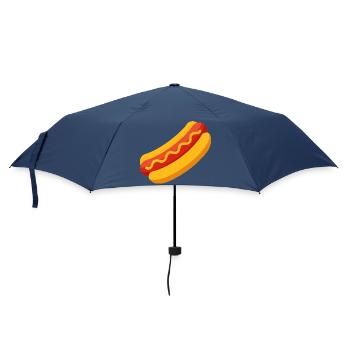 Hot Dogs - Regenschirm (klein) - Navy - Vorne