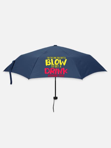 Kellner Barkeeper Ober Bar Bartender barchef - Regenschirm (klein) - Navy