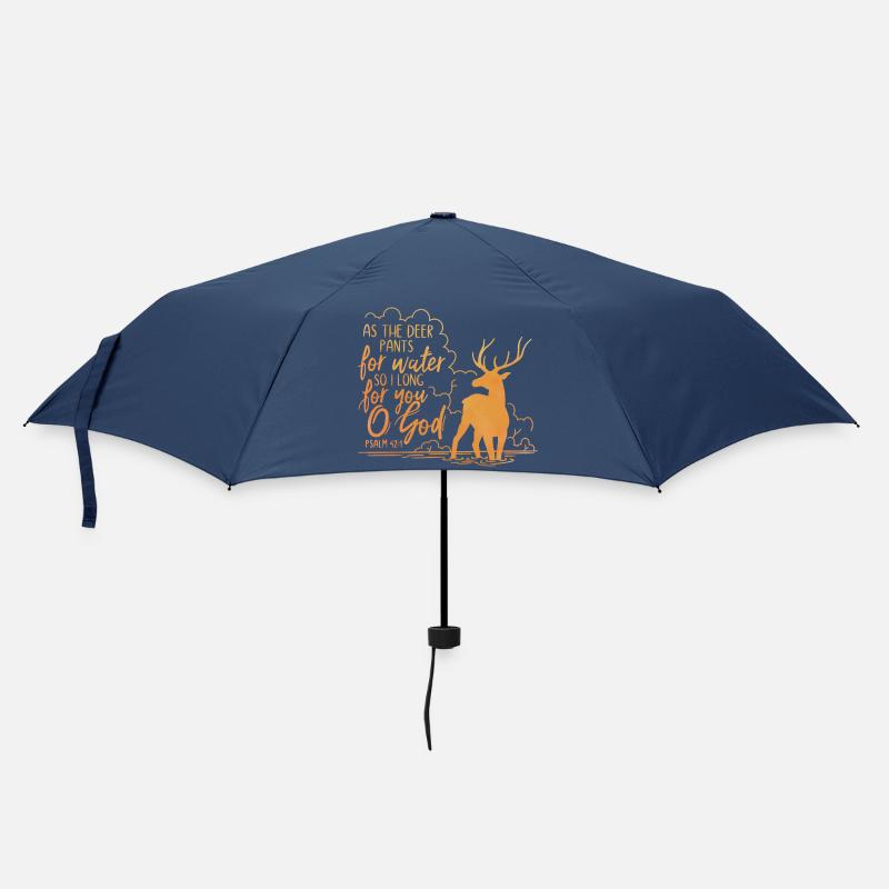 As the deer pants for water - Regenschirm (klein) - Navy