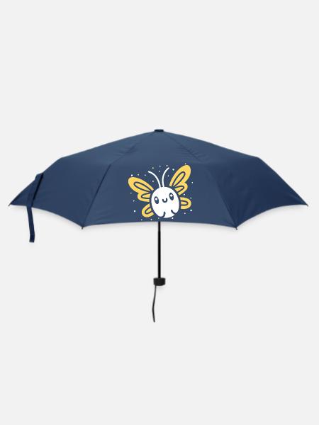 Glühwürmchen - Regenschirm (klein) - Navy
