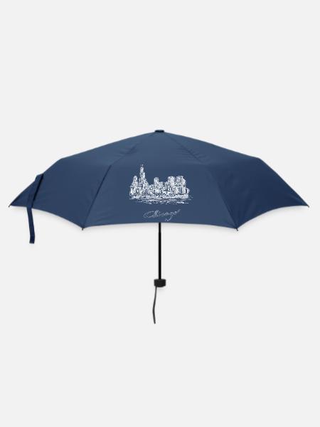 Chicago City - United States - Umbrella (small) - navy