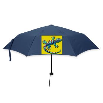 Gecko - Regenschirm (klein) - Navy - Vorne