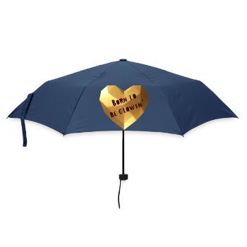 Born to be glowing - Umbrella (small) - navy - Front