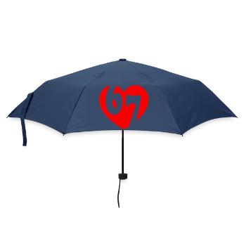 Six Seven 67 Meme Cool Valentine’s - Parapluie standard - marine - Devant