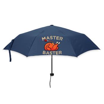 Master Baster Graphique drôle de cuisine BBQ Dinde - Parapluie standard - marine - Devant