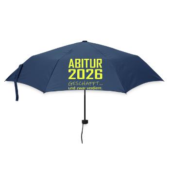 Abitur 2026 made - Umbrella (small) - navy - Front