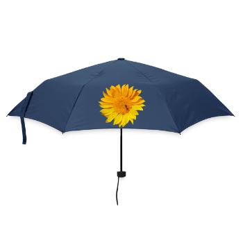 sonnenblume Biene - Regenschirm (klein) - Navy - Vorne