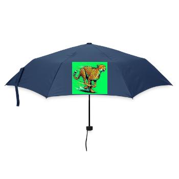 cheetah - Umbrella (small) - navy - Front