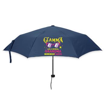 Glamma Like a Normal Grandma Only Cooler Design - Regenschirm (klein) - Navy - Vorne